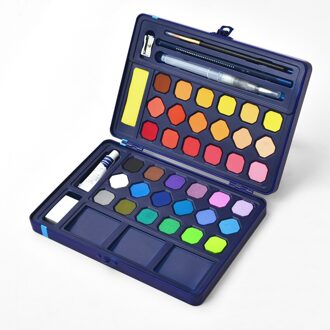 12 18 24 36 Aquarel Pigment Effen Set Handgeschilderde Draagbare Kinderen Verpakking Art Supplies Kids School Briefpapier 36 kleur