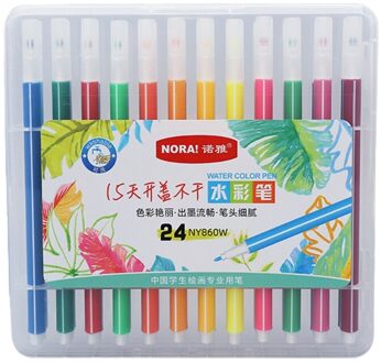 12/18/24/36Pcs Aquarel Borstel Pen Kids Tekening Wasbaar Fijne Tip Art Markers K92C 5AC105384-24