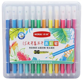 12/18/24/36Pcs Aquarel Borstel Pen Kids Tekening Wasbaar Fijne Tip Art Markers K92C 5AC105384-36
