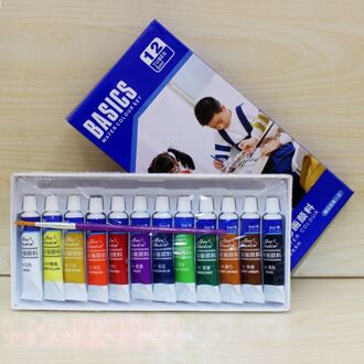 12/18/24 Kleuren 5Ml Tube Aquarel Verf Set Art Schilderij Tekening Tools Voor Kid