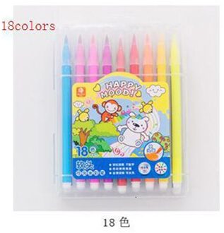12/18 Kleur/Set Kleurrijke Markeerstift Marker Voor School Kids Lijn Tekening Kleurrijke Diy Doodle Verf Pennen briefpapier 18 kleuren