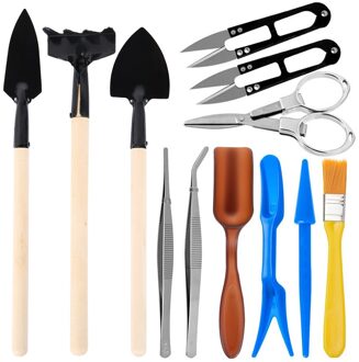 12/19 Pcs Mini Tuin Handgereedschap Succulenten Transplanteren Tool Indoor Outdoor Bonsai Planten Tuinieren Leveringen 12stk
