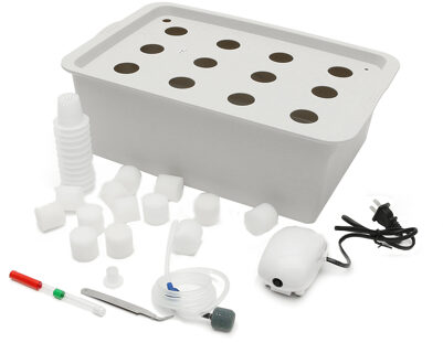 12/2 Gaten Tuin Plant Site Hydrocultuur Tuin Potten Plantenbakken Systeem Indoor Kast Box Grow Kit Bubble Kwekerij Potten 1 reeks 12 Holes