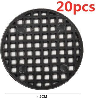12/20/50 Pcs Voorkomen Bodem Verlies Ademende Pakking Bloempot Gat Mesh Pad Bonsai Pot Bodem Rooster Mat Tuin kas Gereedschap 4.5cm 20stk
