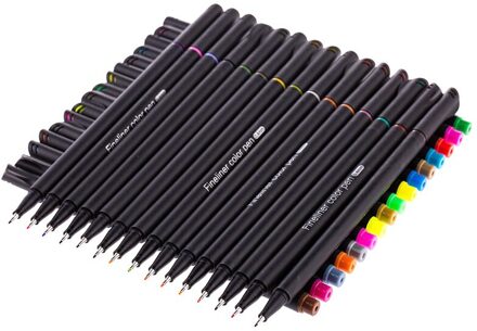 12/24/36/48/60 Kleur Fineliner Pen Set Professionele Vilt Tip Art Marker Tekening Schets Fine Liner pen Set