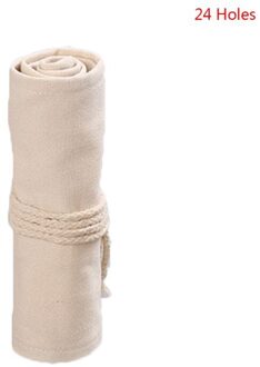 12/24/36/48/72 Gaten Canvas Roll Up Pen Gordijn Potlood Bag Case Make-Wrap Hold