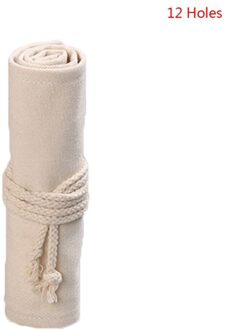 12/24/36/48/72 Gaten Canvas Roll Up Pen Gordijn Potlood Bag Case Make-Wrap Hold