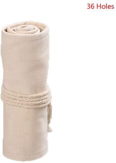 12/24/36/48/72 Gaten Canvas Roll Up Pen Gordijn Potlood Bag Case Make-Wrap Hold