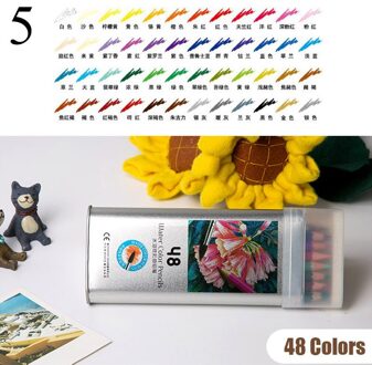 12/24/36/48 Kleuren Aquarel Potlood Water Oplosbare Gekleurde Tekening Potloden Kunstenaar Schilderij Schetsen Voor Kunst School Supplies 5