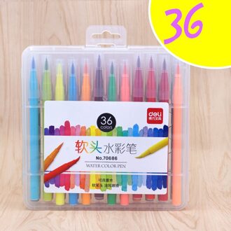 12/24/36 kleuren Aquarel Borstel Markers Pen Set voor School Student Art Manga Levert