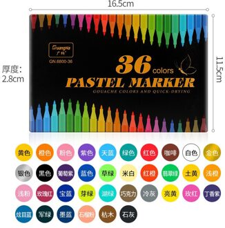 12/24/36Pcs Pastel Kleur Marker Pen Pastel Pen Set Diy Fotoalbum Graffiti Pen Art benodigdheden Voor Artist Acrylverf 36stk reeks