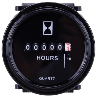 12/24/36V Mini Urenteller Marine Boot Motor 2 "Ronde Waterdichte Gauge Moto Auto vrachtwagens Mechanische Urenteller Counter Timer