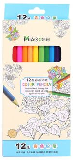 12/24 Kleur Potloden Natuurlijke Hout Gekleurde Potloden Tekening Potloden Voor School Kantoor Kunstenaar Schilderij Schets Levert X6HB 7 duim-12 kleur