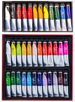 12/24 Kleuren Professionele Acryl Verf 20 Ml Tekening Pigment Hand-Verf 95AF