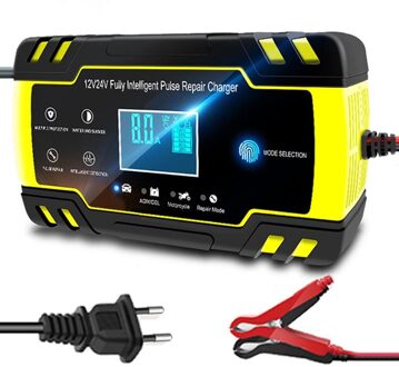 12/24V 8A Smart Auto Acculaders Draagbare Automatische Acculaders Auto Motorfiets Grasmaaier Boot Rv Suv atv Lood-zuur Us plug