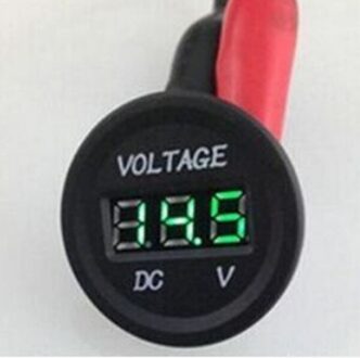 12-24V Led Automotive Digitale Detectie Dc Auto Motor Digitale Voltmeter 10Cm X 10Cm X 10Cm groen