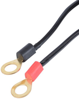 12-24V Zwart Motorfiets Acculader Kabel Met 10A Zekering Breiden Batterij Opladen Terminal Motorfiets Accessoires