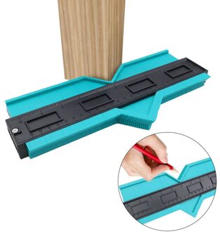 12/25Cm Contour Gauge Plastic Profiel Kopie Contour Meters Standaard Hout Markering Tool Betegelen Laminaat Tegels Algemene Hulpmiddelen 25cm groen