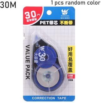 12/30M Hoge Capaciteit Wit Out Corrector Correctie Tape Stationery School Office Supply Corrigeren Tool Willekeurige kleur 30m willekeurig kleur