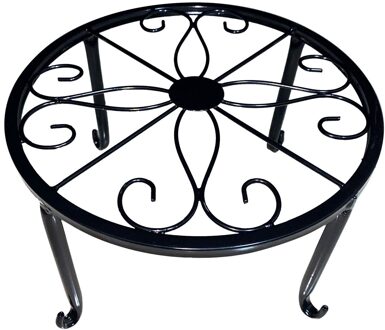 12.4-Inch Zware Pot Plant Stand, Set Van 1 Pc, Art Gesmeed Pot Treeft, massief Ijzer Pot Houder, Decoratieve Tuin Pot Houder, Zwart