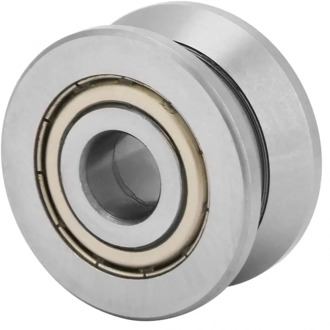 12*41*20mm V Groove Track Metal Roller Guide Sealed Ball Bearing LV201ZZ