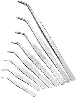 12.5-30CM Stainless Steel Elbow Medical Tweezers First Aid Kit Accessories Surgery Succulents Tweezers