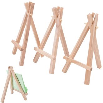 12.5X7Cm Kids Mini Houten Schildersezel Art Schilderen Naam Card Stand Display Houder Tekening Voor School Student Kunstenaar levert