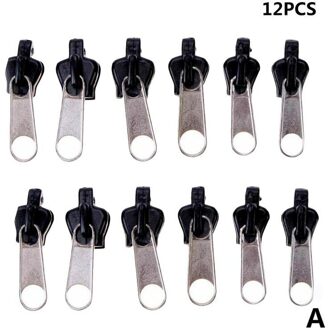 12/6 Stuks Universal Instant Fix Rits Reparatie Kit Vervanging Kleur Tanden 3 Ritsen Slider Zip K0I2