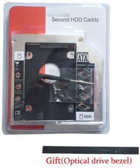 12.7 MM 2nd HD HDD SSD Harde Schijf Caddy voor LENOVO IdeaPad G560 G570 G575 Optische drive bezel)