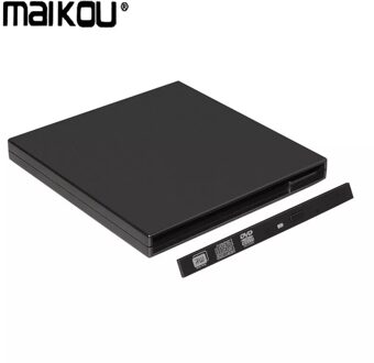 12.7Mm Usb 2.0 Externe Dvd/CD-ROM Case Voor Laptop Desktop Pc Optische Schijf Sata Naar Sata Externe dvd Behuizing