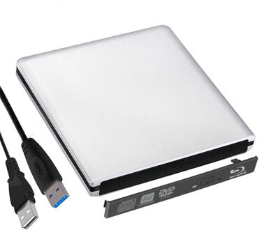 12.7Mm Usb 3.0 Externe Optische Drive Behuizing Sata Blu-Ray Dvd/Cd Drive Case Voor Laptop Win Xp/7/8/10 Mac Os Zonder Drive 12.7mm Blu-Ray