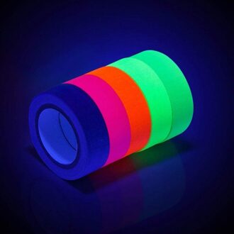 12.7mm x 5m Lichtgevende Tl Night zelfklevende Glow In Dark Sticker Tape Woondecoratie Waarschuwing tape Vijf-kleur