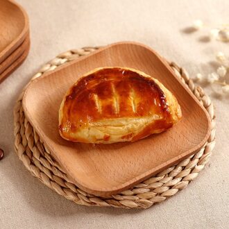 12.8*12.8 cm Vierkante Houten Lade Diner Plaat Voedsel Dessert Koffie Platen Opslag Trays