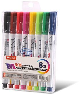 12/8 Markers Voor Kleur Schoolbord Potlood Uitwisbare Stift Op Waterbasis Pen Niet Giftig Schrijven En Tekenen Leren Pen voor Kinderen 8 kleuren