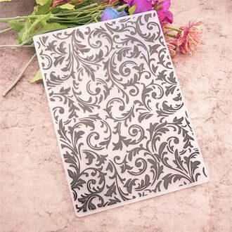 12.8X17.6Cm Roll Bladeren Embossing Mappen Plastic Bump Scrapbooking Diy Template Fondant Inspringen Cake Fotoalbum Kaart Maken