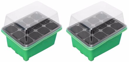 12 Cellen Gat Kwekerij Potten Plant Zaad Box Tray Insert Zaaien Case Plastic Plant Zaden Groeiende Doos Base Tuin Groeien doos # YL10