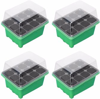 12 Cellen Gat Kwekerij Potten Plant Zaad Box Tray Insert Zaaien Case Plastic Plant Zaden Groeiende Doos Base Tuin Groeien doos # YL10