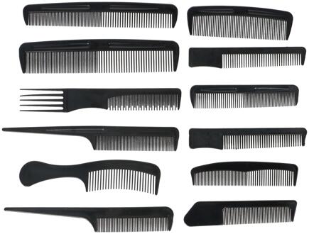 12-delige kammenset - zwart