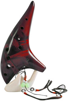 12 Gaten Gerookte Ocarina Submarine Stijl Muziekinstrument Muziek Lover Beginner Instrument G66 rood