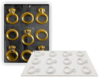 12 Gaten Siliconen Cakevorm 3D Cupcake Jelly Cookie Zeep Maker Diy Bakken Tools