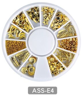 12 Grids 5.8*5.8Cm Nail Art Decoratie Ornament Onregelmatige Ster Maan Nail Gem Parel Diy Salon Nail Manicure strass Voor Vrouwen 04