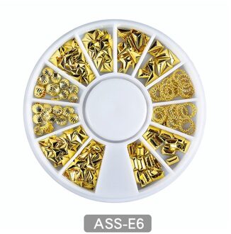 12 Grids 5.8*5.8Cm Nail Art Decoratie Ornament Onregelmatige Ster Maan Nail Gem Parel Diy Salon Nail Manicure strass Voor Vrouwen 06