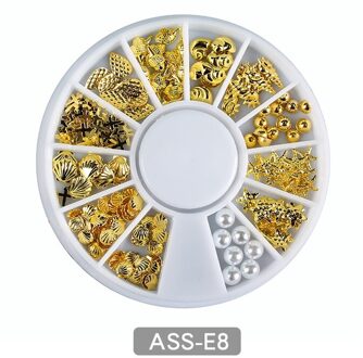 12 Grids 5.8*5.8Cm Nail Art Decoratie Ornament Onregelmatige Ster Maan Nail Gem Parel Diy Salon Nail Manicure strass Voor Vrouwen 08