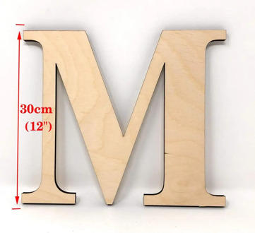 12" Height Wooden Letters 3D Letters Wall Letter for Children Baby Name Unfinished Wooden Letters Paint Ready Wall Decor News