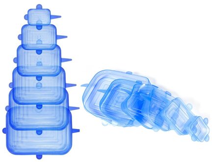 12 Herbruikbare Siliconen Voedsel Deksels, Intrekbare En Verstelbare Kom Deksels, Universal Keuken Vers Houden Siliconen Deksels
