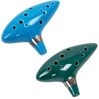 12 Hole Alto C Legend of Zelda Ocarina Flute(Neck Strap Ran Color)