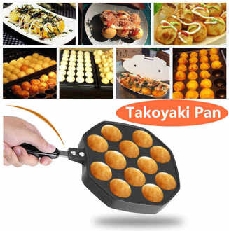 12 Holtes Aluminium Non Stick Takoyaki Grill Pan Bakpan Elektrische Takoyaki Maker Octopus Ballen Grill Ontbijt Machine