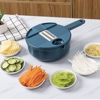 12 In 1 Multifunctionele Ronde Vegetable Cutter Slicer Keuken