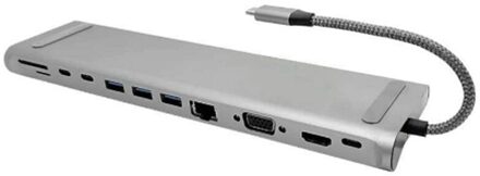 12 In 1 Usb Type C Hub Naar Hdmi USB3.0 Power Adapter Voor-Pro Air Dock Notebook Hub Multifunctionele type C Uitbreiding