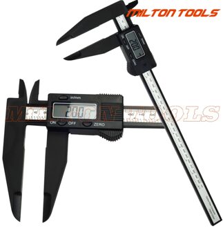 12 Inch 300Mm Digitale Elektronische Schuifmaat Met Lange Kaak 90Mm Plastic Digitale Schuifmaat 0-300mm